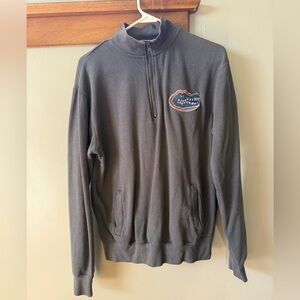 Stadium Athletics Charcoal Gators Zip-Up Sweater